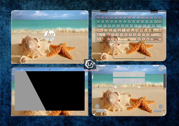 Ảnh đại diện sản phẩm Skin laptop biển đẹp và những con ốc sao đẹp